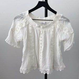 OndadeMar Lace Off-The-Shoulder Top (NWOT)